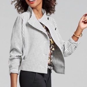 CAbi | WINDOWPANE | OVERSIZED | MOTO |JACKET    H22